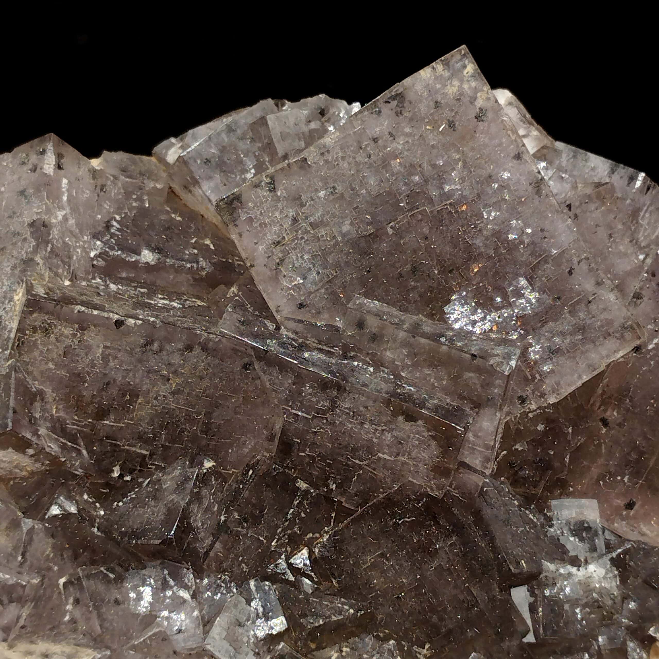 Fluorine (Fluorite), Mine du Rossignol, Chaillac, Indre.