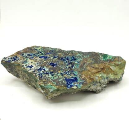 Parnauite et Azurite, Cap Garonne, Var.