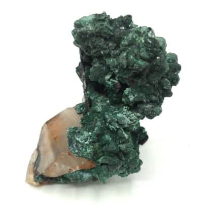 Cristaux de Malachite sur Quartz, Taroudant, Maroc.