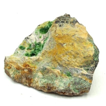 Torbernite, Les Bois-Noirs, Saint-Priest-la-Prugne, Forez, Loire.