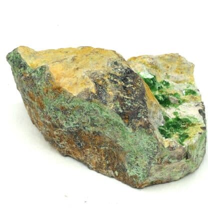 Torbernite, Les Bois-Noirs, Saint-Priest-la-Prugne, Forez, Loire.