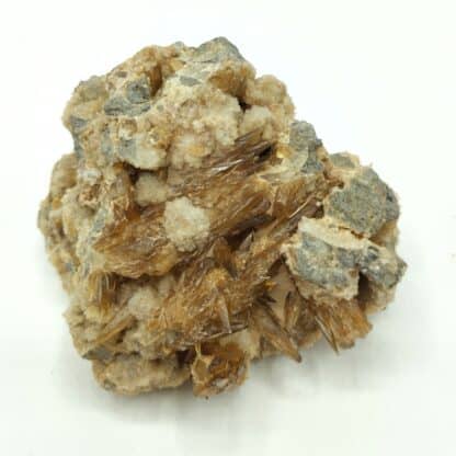 Chabazite sur Aragonite, Murat, Cantal.