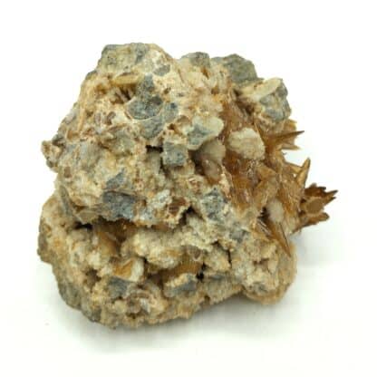 Chabazite sur Aragonite, Murat, Cantal.