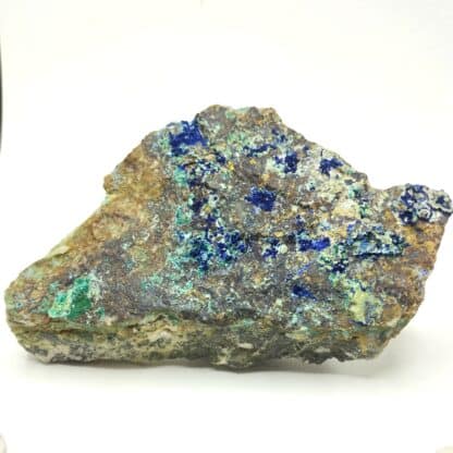 Parnauite et Azurite, Cap Garonne, Var.