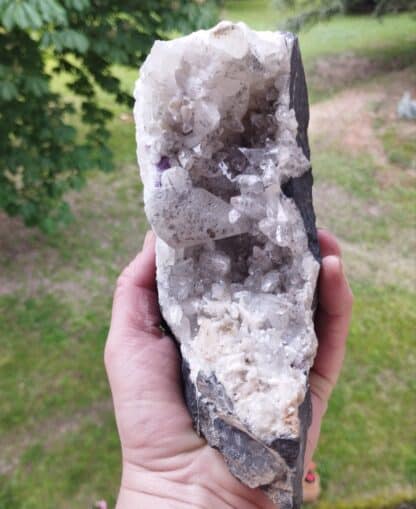 Calcite et fluorite, Glageon, Nord.