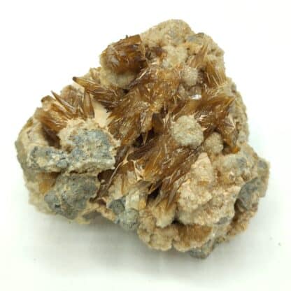 Chabazite sur Aragonite, Murat, Cantal.