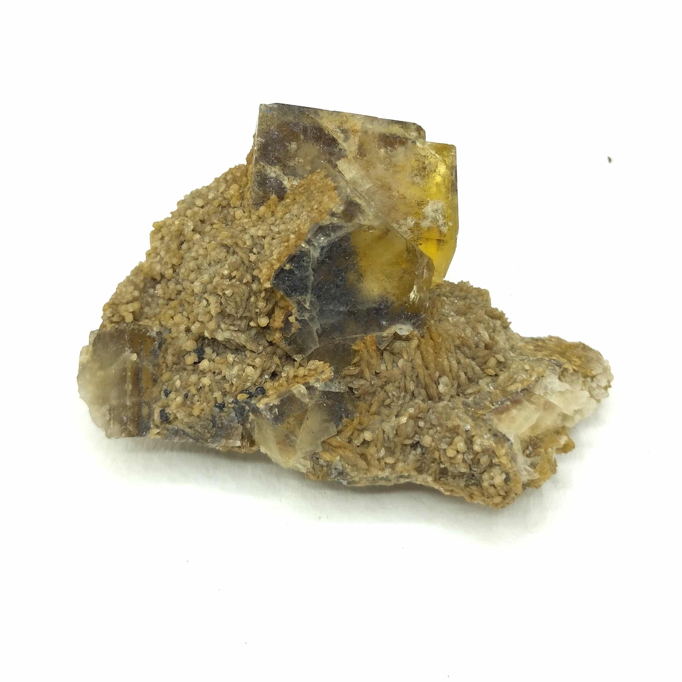 Fluorite et Sidérite, Peyrebrune, Tarn.