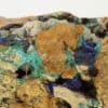 Azurite, malachite, cerusite, smithsonite, Cabrières, Hérault.