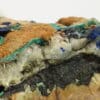 Azurite, malachite, cerusite, smithsonite, Cabrières, Hérault.