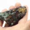Chalcopyrite, malachite, azurite, baryte, La Gardette, Oisans.