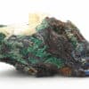 Chalcopyrite, malachite, azurite, baryte, La Gardette, Oisans.