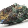 Chalcopyrite, malachite, azurite, baryte, La Gardette, Oisans.