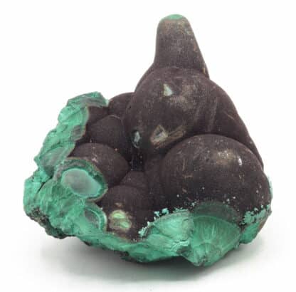 Malachite stalactiforme, Nijne Tagilsk, Oural, Russie.