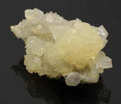 Calcite sur quartz, mine Saint-Jacques, Sainte-Marie-aux-Mines.