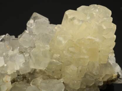 Calcite sur quartz, mine Saint-Jacques, Sainte-Marie-aux-Mines.