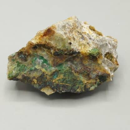 Chalcanthite et Bayldonite, La Verrière, Les Ardillats, Rhône.