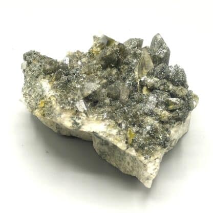 Sphène (Titanite), Hématite et Quartz, Arvigo, Suisse.