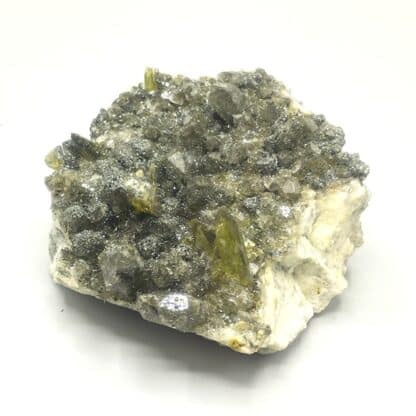 Sphène (Titanite), Hématite et Quartz, Arvigo, Suisse.