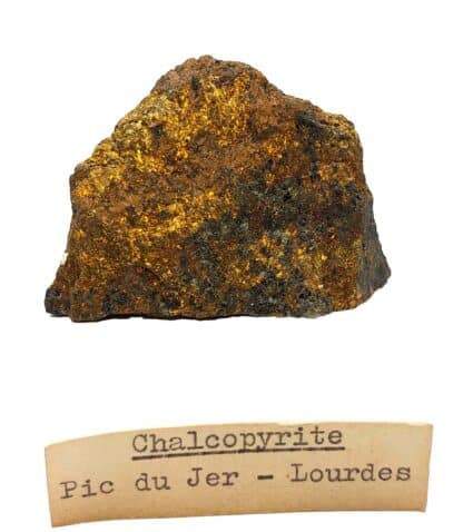 Chalcopyrite, Pic du Ger, Lourdes, Hautes-Pyrénées.