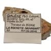 Galène, La Rochette-Sauvagnat, Puy de Dôme.