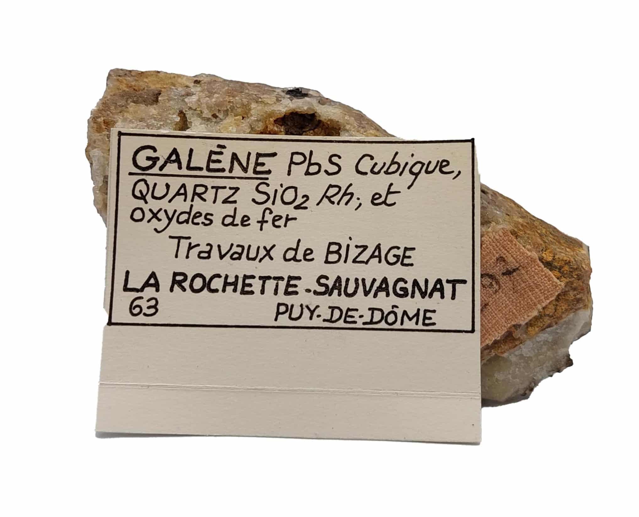 Galène, La Rochette-Sauvagnat, Puy de Dôme.