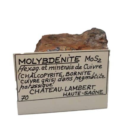 Molybdénite, Chateau-Lambert, Haute-Saône.