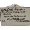 Lot de Galène, Mine de la Brousse, Pontgibaud, Puy de Dôme.