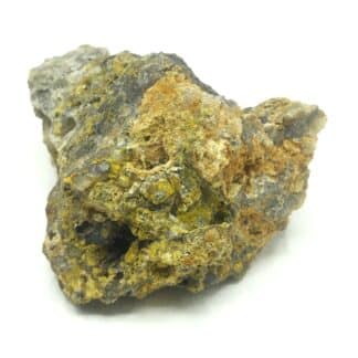 Mimétite, Pyromorphite et Césarolite, Villevieille, Pontgibaud, Puy-de-Dôme.