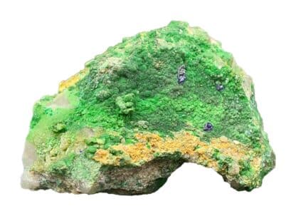 Bayldonite et Azurite, Mine de Cap Garonne, Le Pradet, Var.