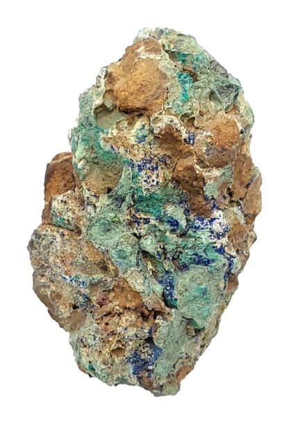 Rosasite, Azurite et Bournonite, La Sanguinède, Montdardier, Gard.