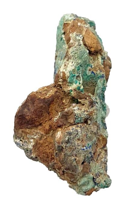 Rosasite, Azurite et Bournonite, La Sanguinède, Montdardier, Gard.