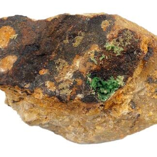 Mimétite, Bayldonite et Lampadite, Mine de Cap Garonne, Le Pradet, Var.