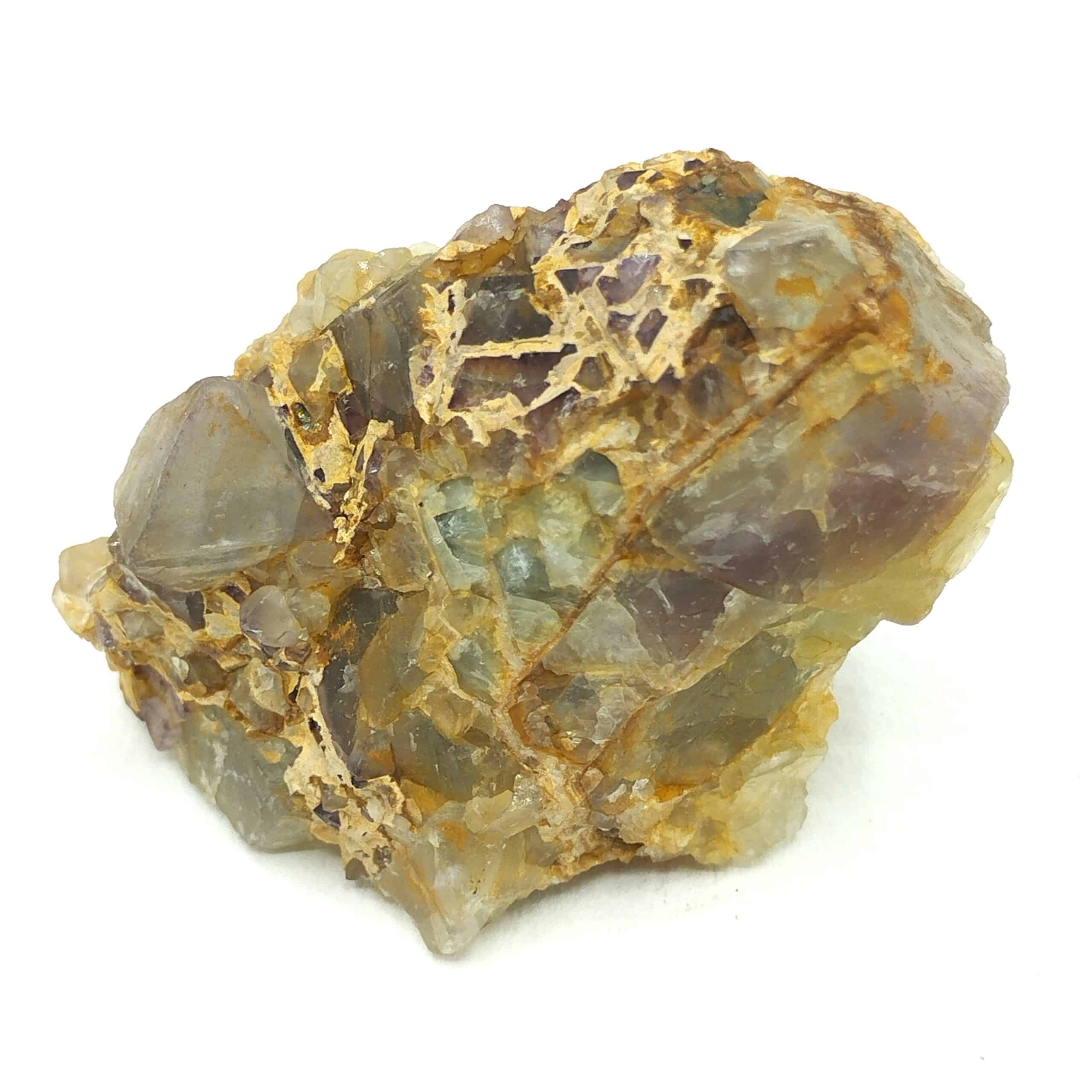 Fluorine (Fluorite), Mine de La Barre, Puy-de-Dôme, Auvergne.