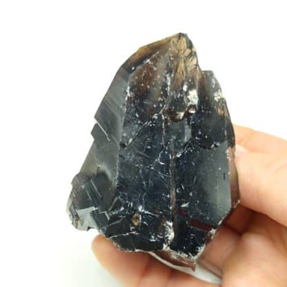 Cristal de quartz morion, La Furka, minéral de Suisse.