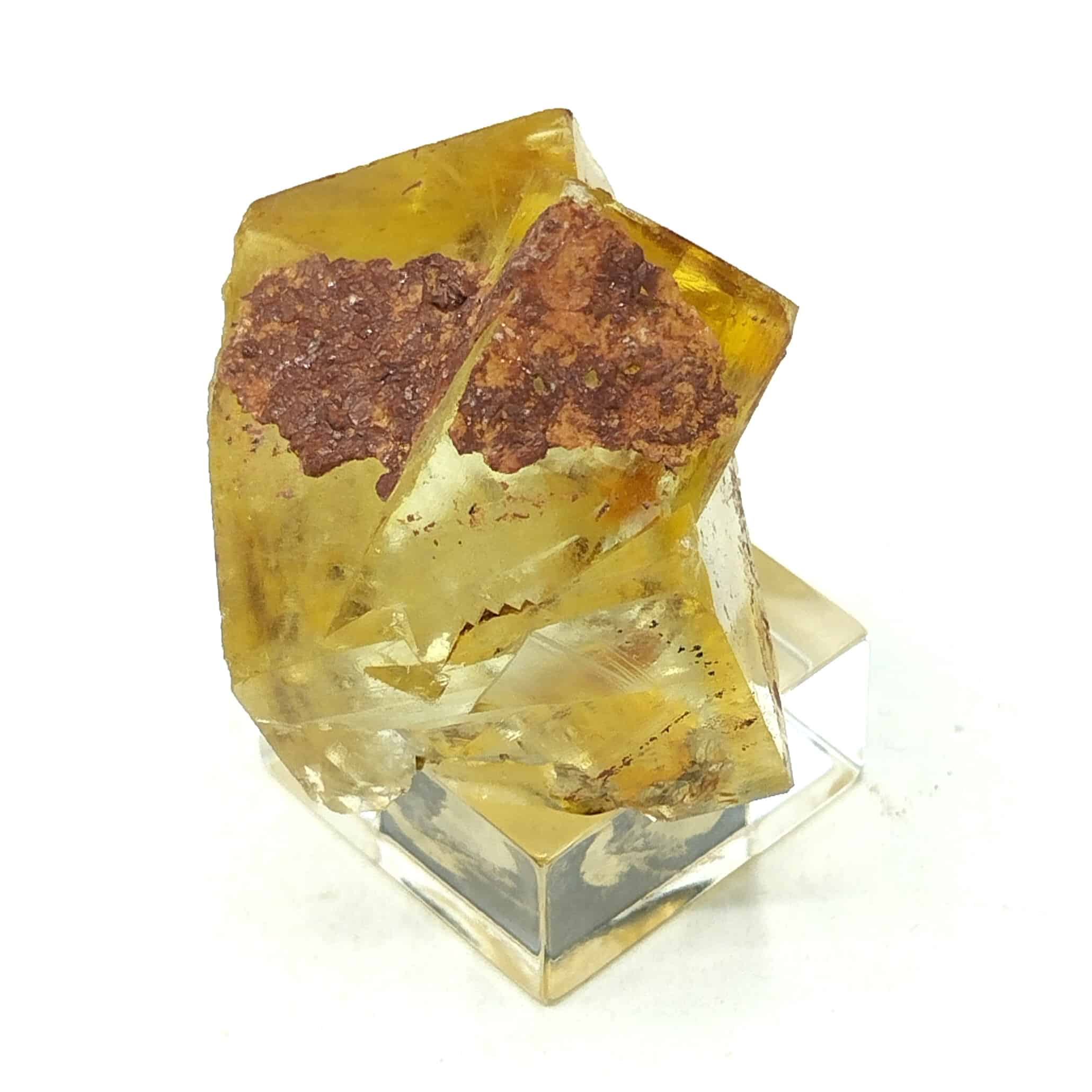 Fluorite maclée, Jorf, Drâa-Tafilalet, Maroc.