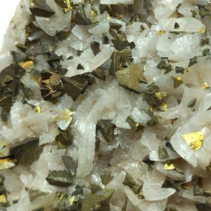 Chalcopyrite, Dolomite et Calcite, Missouri, USA (États-Unis).