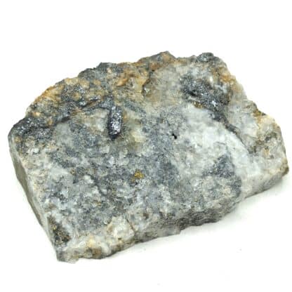 Bournonite, Chalcopyrite et Argent natif, La Rabasse, Hérault.