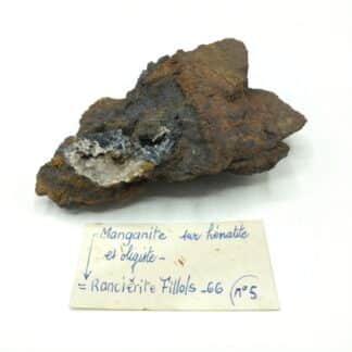 Ranciérite (Manganite), Fillols, Pyrénées-Orientales.