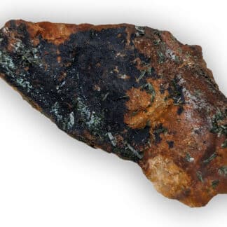 Mixite, Olivénite et Lampadite, Mine de Cap Garonne, Le Pradet, Var.