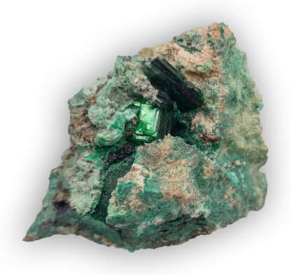 Torbernite, Musonoi, Kolwezi, Katanga, Congo (RDC).