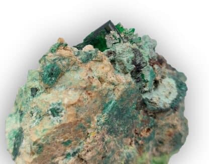 Torbernite, Musonoi, Kolwezi, Katanga, Congo (RDC).