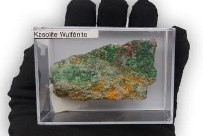 Kasolite, Wulfénite et Torbernite, Musonoi, Kolwezi, Katanga, Congo (RDC).