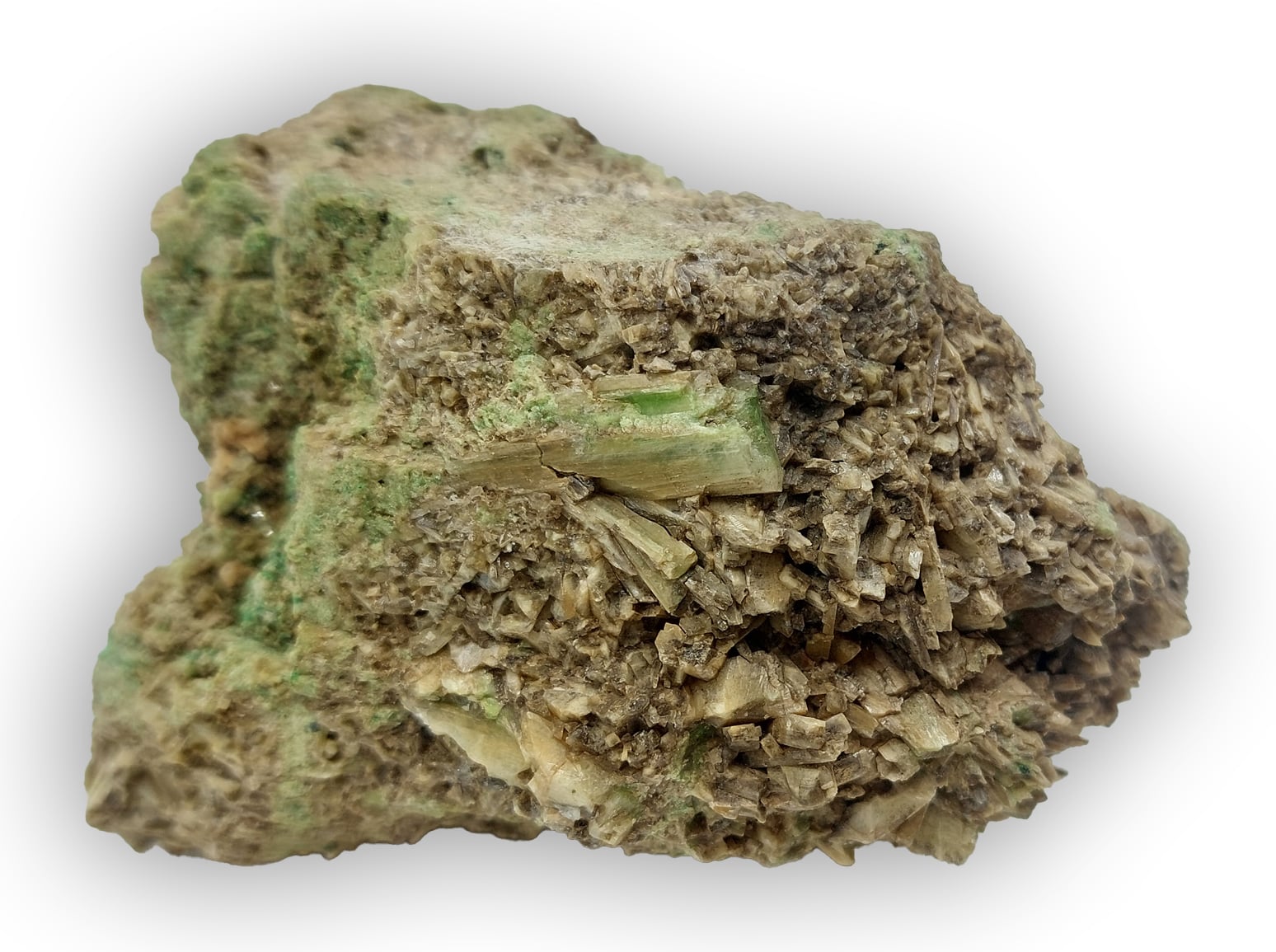 Grenat et Diopside, Jeffrey Mine, Asbestos, Québec, Canada.