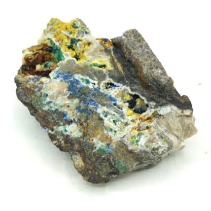 Azurite, Malachite & Bindheimite, Le Mas Dieu, Gard.