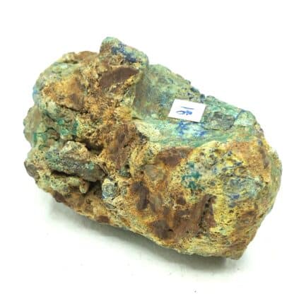 Bournonite, Azurite et Bindheimite, La Sanguinède, Saint-Laurent-le-Minier, Gard.