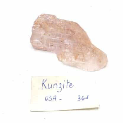 Kunzite (Spodumène), Pala, Californie, USA (États-Unis).