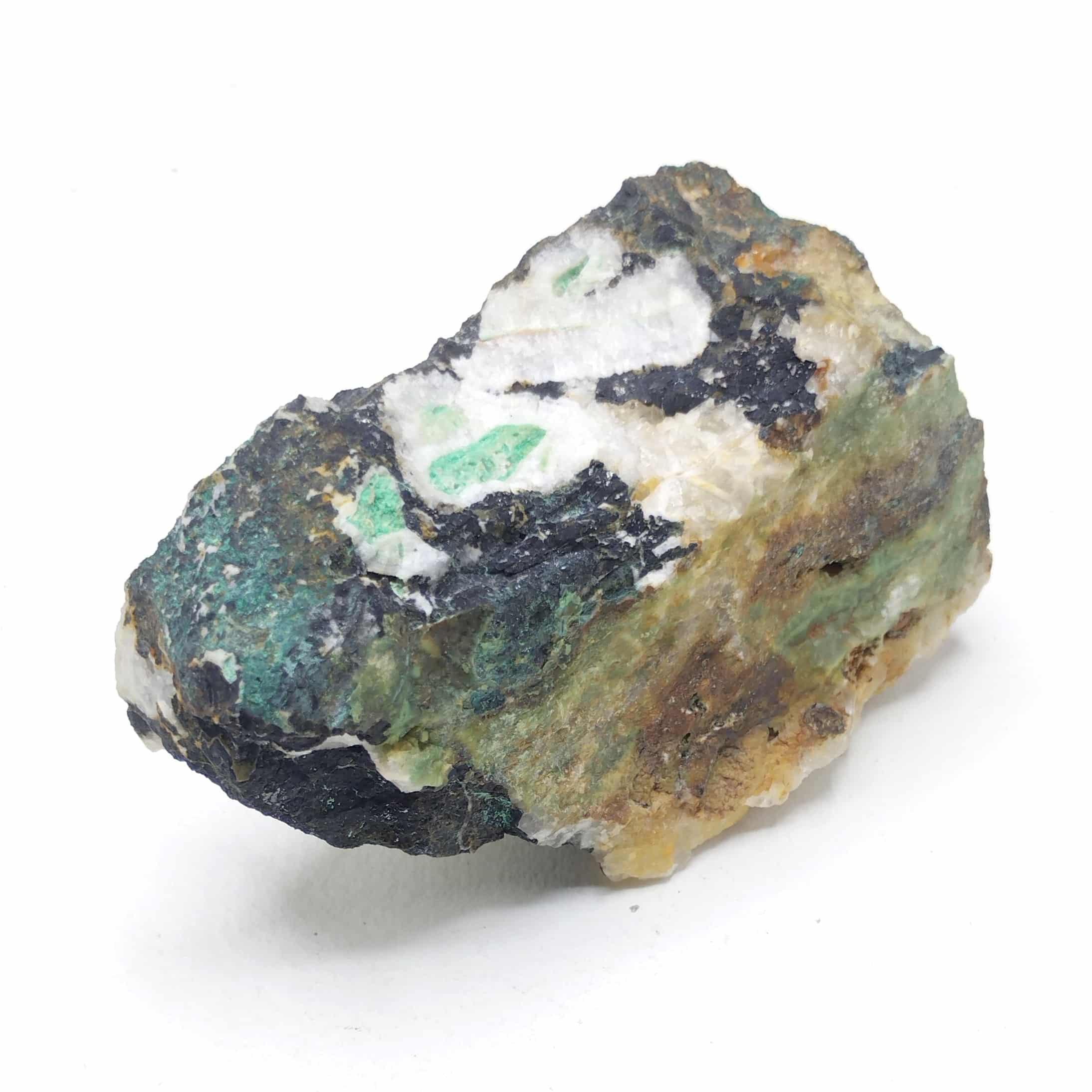 Chrysocolle & Chalcanthite, La Verrière, Les Ardillats, Rhône.