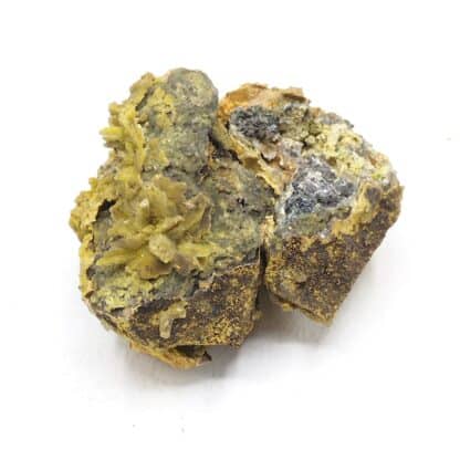 Pyromorphite et Plattnérite, Sainte-Lucie, Saint-Léger-de-Peyre, Lozère.