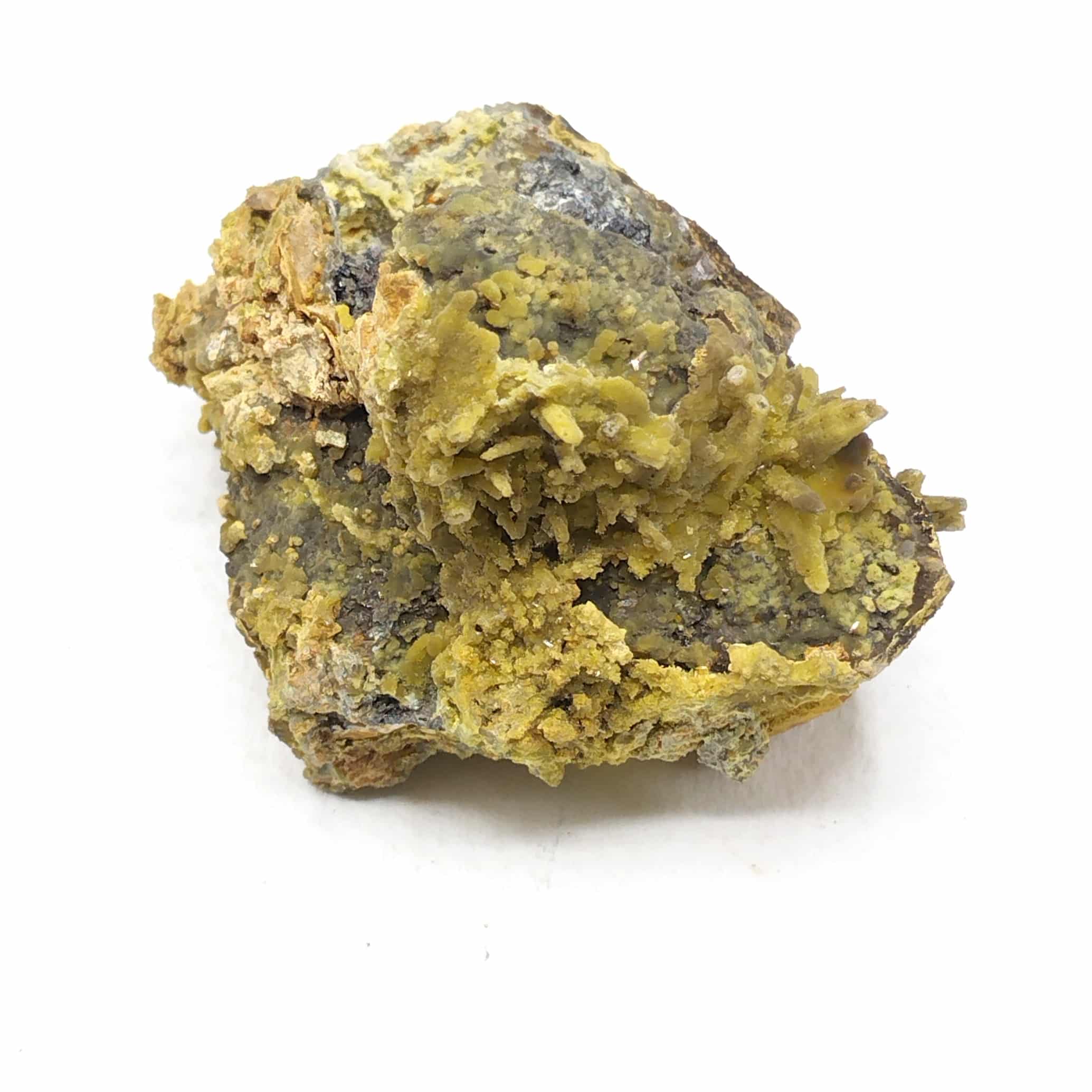 Pyromorphite et Plattnérite, Sainte-Lucie, Saint-Léger-de-Peyre, Lozère.