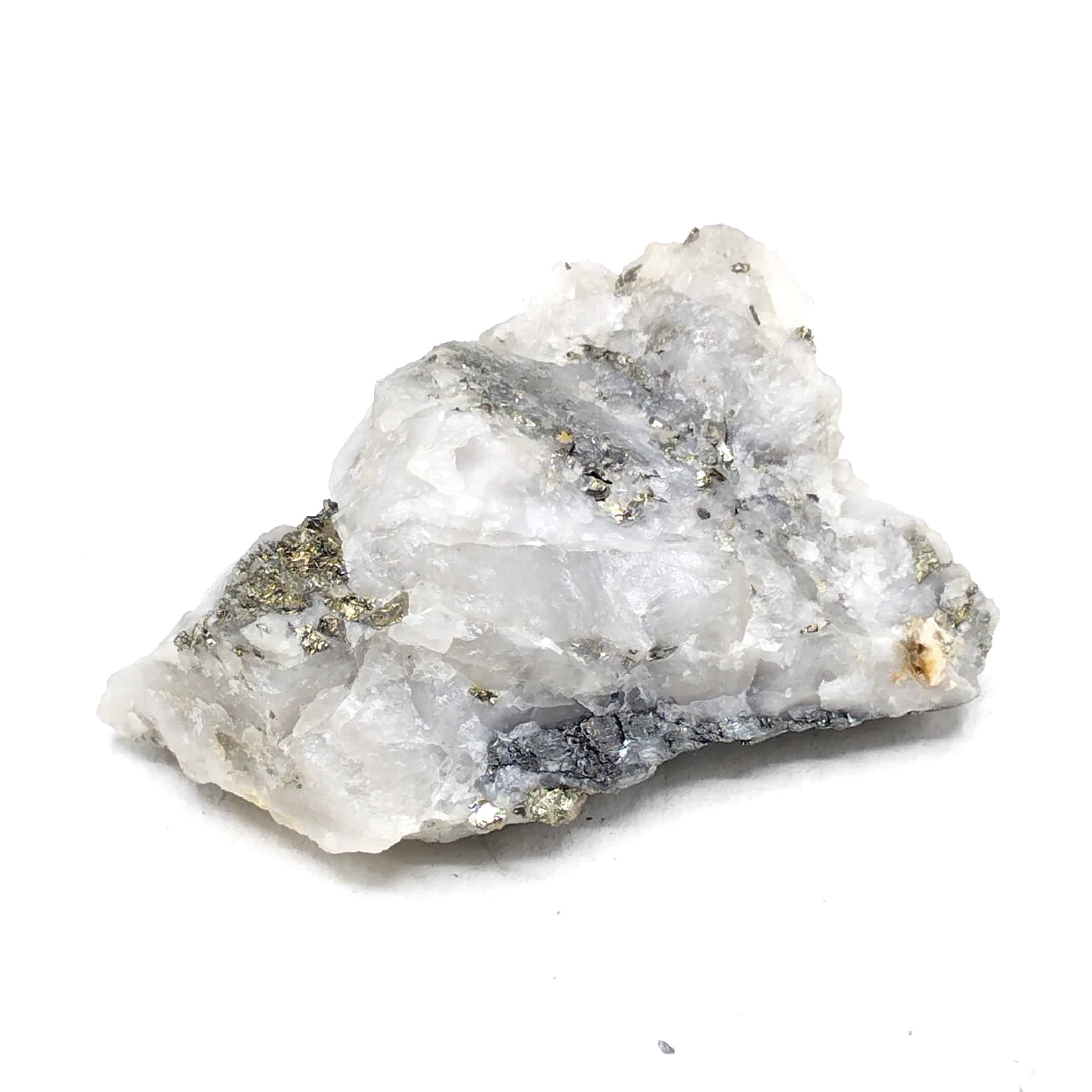 Bismuthinite et Pyrite, La Chèze, Meymac, Corrèze, Limousin.